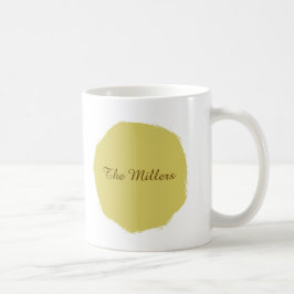 Tasse à café Cercle Jaune Chaud Douce