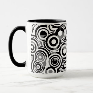 tasse à café cercles abstraits