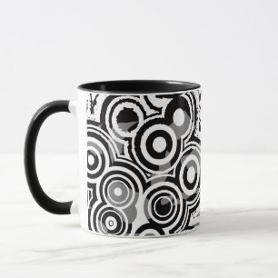 tasse à café cercles abstraits