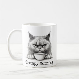 Tasse à café Chat Matinal Grincheux