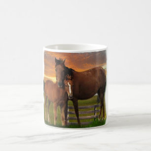 Tasse à café Cheval et Poney