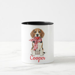 Tasse à café chien Beagle joyeuse Saint-Valentin 2