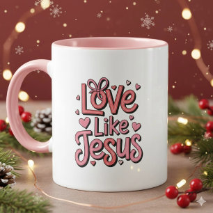 Tasse à café chrétienne 11 oz Amour comme Jésus