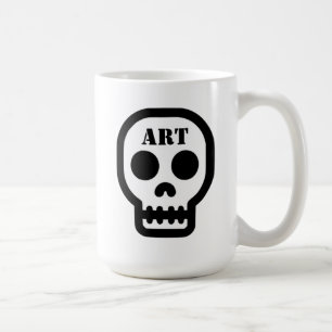 Tasse à café classique Art Skull
