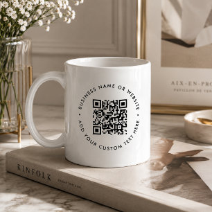 Tasse à café Code QR Cadeau de tasse de site Web