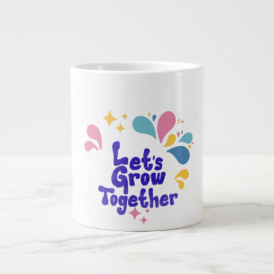 Tasse à café colorée Croissons Ensemble