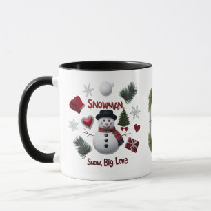 Tasse à café Combo Collage Bonhomme de Neige Pop A