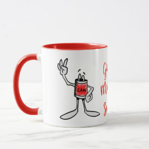 Tasse à café créature en boîte rouge
