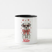Tasse à café dalmatien Saint-Valentin 2026
