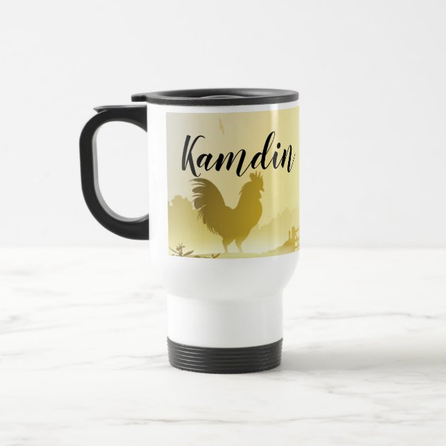 Tasse à café de 15 onces personnalisée Sunny Morni (Gauche)