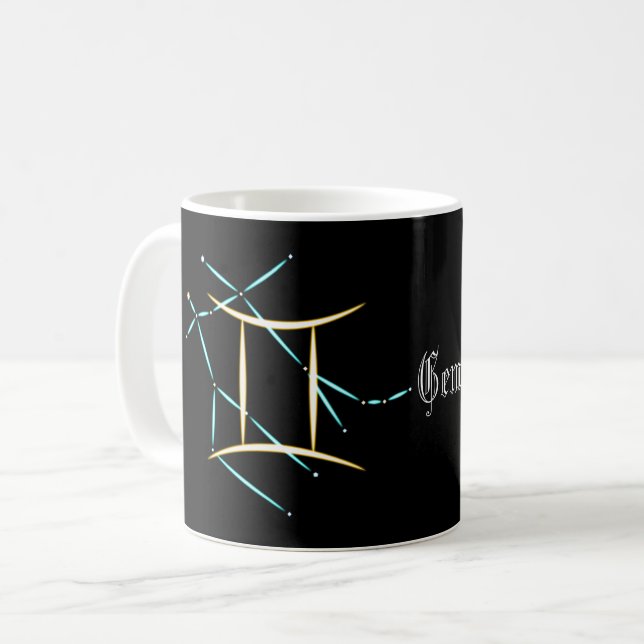 Tasse à café de la constellation du zodiaque Gémea (Devant gauche)