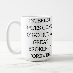 Tasse à café de l'expert en hypothèques