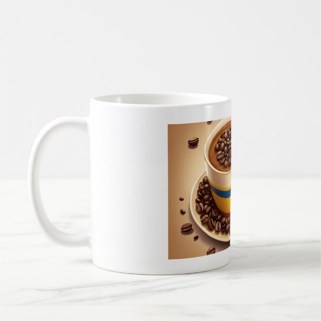 Tasse à café de style imprimé (Gauche)