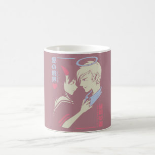 Tasse à café de style manga pour couple d'anime ro
