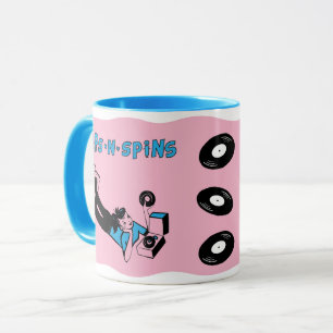 Tasse à café de style "Tune Tote" Sips 'n' Spins