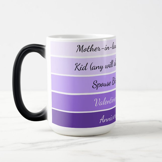 Tasse à café dégradé pour célébrations obligatoire (Gauche)