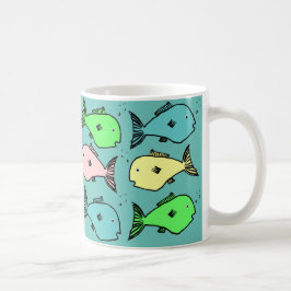 Tasse à café design à base de poisson tropical