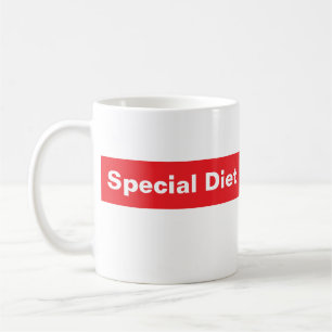 Tasse à café DIET SPÉCIAL, humour d'application de