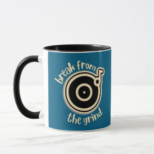 Tasse à café disque vinyle
