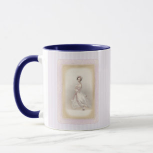 Tasse à café douce lavande Ballerine Vintage