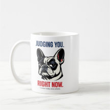 Tasse à café drôle de Bouledogue Français qui vous