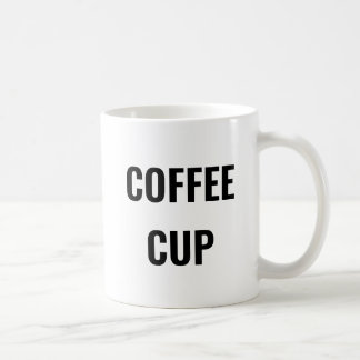 Tasse à café drôle - Texte simple - Cadeau farce