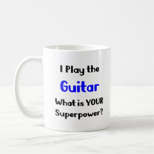 tasse à café du lecteur de guitare