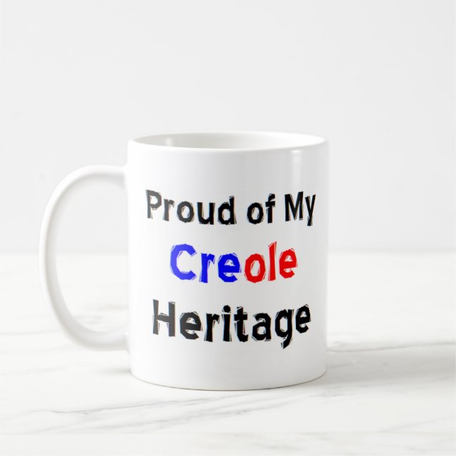 tasse à café du patrimoine créole (Gauche)
