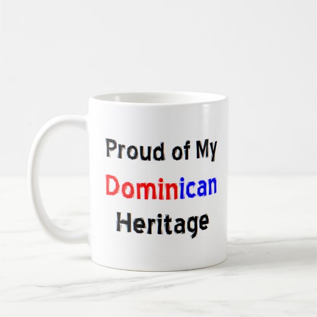 tasse à café du patrimoine dominicain (Gauche)