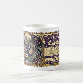 Tasse à café du zodiaque Poissons – Art céleste de