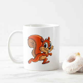 Tasse à café écureuil de dessin animé mignon