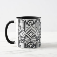 Tasse à café élégant à motif géométrique