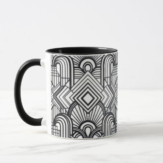 Tasse à café élégant à motif géométrique