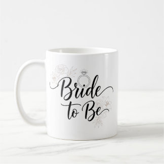 Tasse à café élégante pour la future mariée avec m