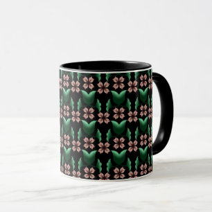 Tasse à café Émeraude & Blush Botanique