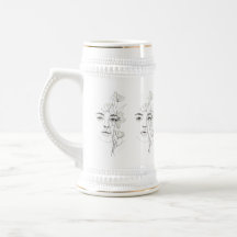 Tasse à café en art abstrait minimaliste en ligne