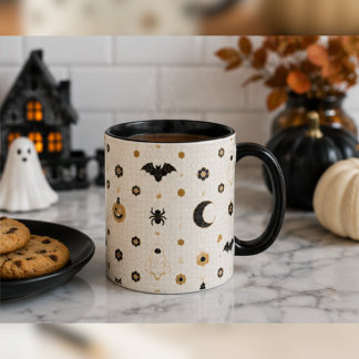 Tasse à café en carreaux de mosaïque de bistro par