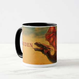 Tasse à café en céramique de dragon personnalisée