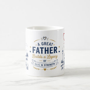 Tasse à café en céramique inspirante "Un Grand Pèr
