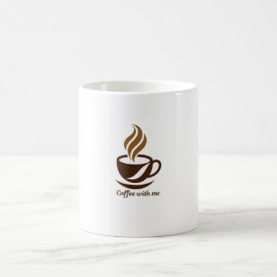 Tasse à café en céramique minimaliste "Coffee With