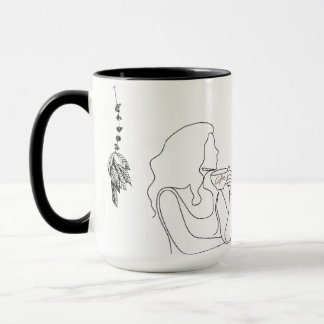 Tasse à café épuisé mais qui essaie