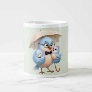 Tasse à café Famille Papa Oiseau
