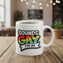 Tasse à café Fière Arc-en-ciel, ça a l'air gay, j'