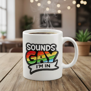Tasse à café Fière Arc-en-ciel, ça a l'air gay, j'