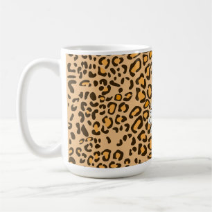 Tasse à café Fleur Rustique Soleil Léopard