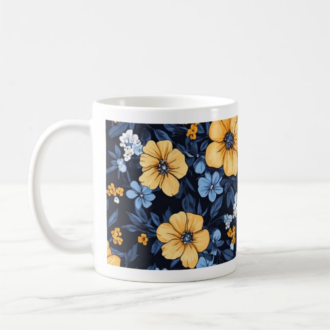 Tasse à café florale (Gauche)