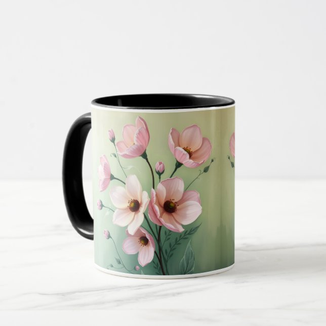 Tasse à café florale (Devant gauche)