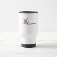 Tasse à café florale Maman bénie