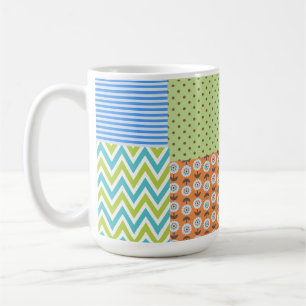 Tasse à café florale tropicale colorée – Flux vibr