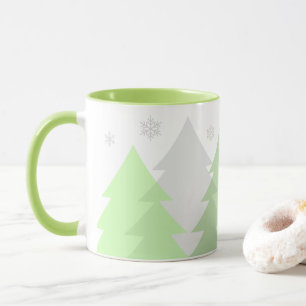 Tasse à café Forêts de Noël en Bois